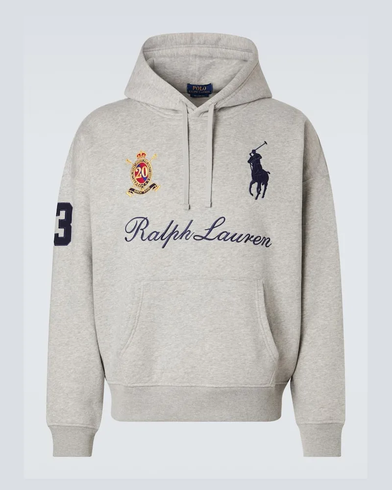 Ralph Lauren Hoodie aus Jersey Grau