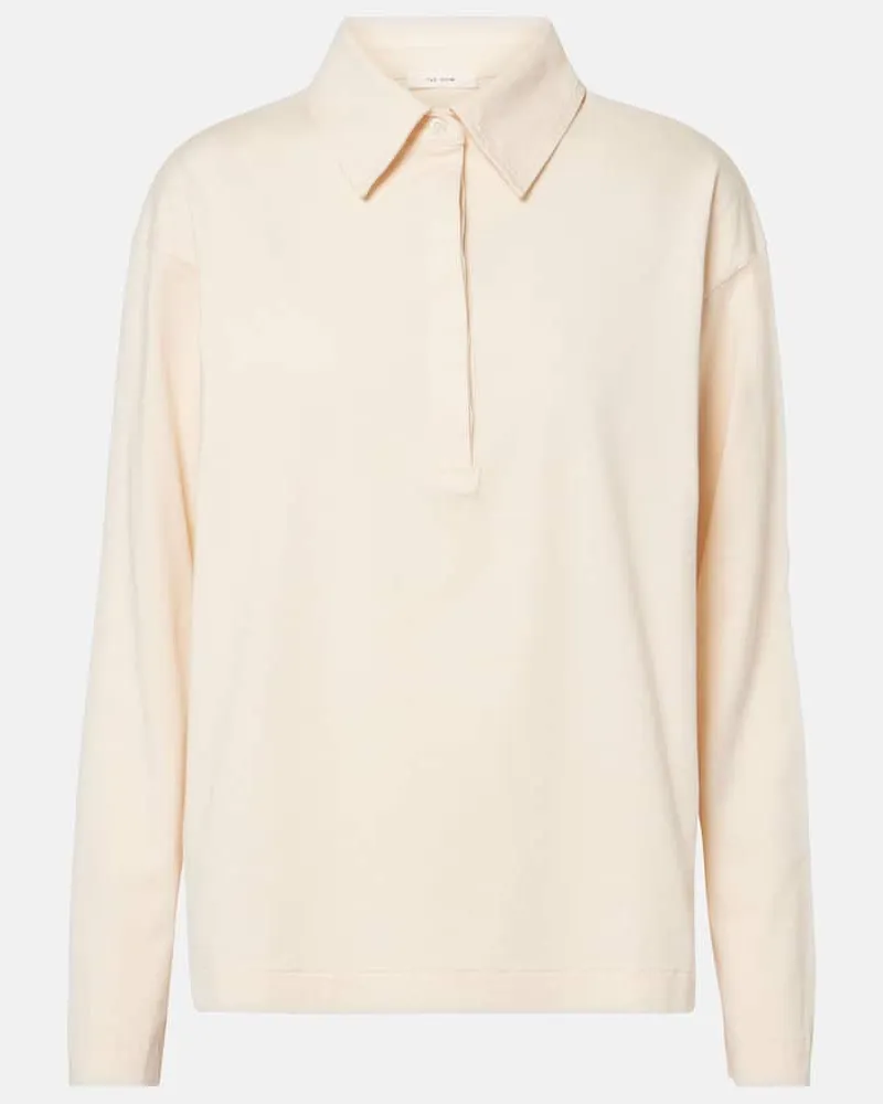 The Row Polohemd Roddie aus Baumwoll-Jersey Beige