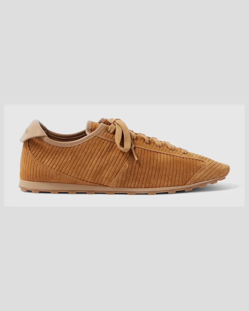 Jacquemus Sneakers aus Veloursleder Braun