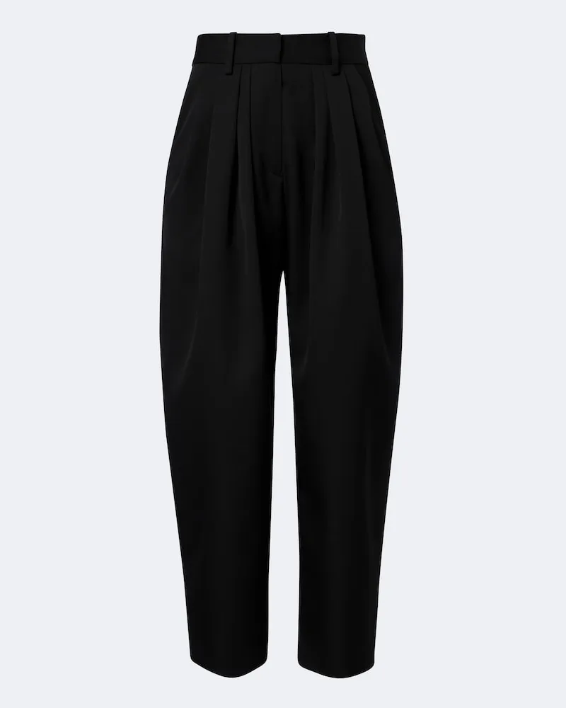 Isabel Marant Hose Janice aus Wolle Schwarz