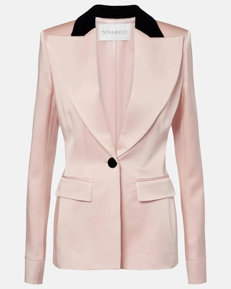 Nina Ricci Blazer aus Twill Rosa