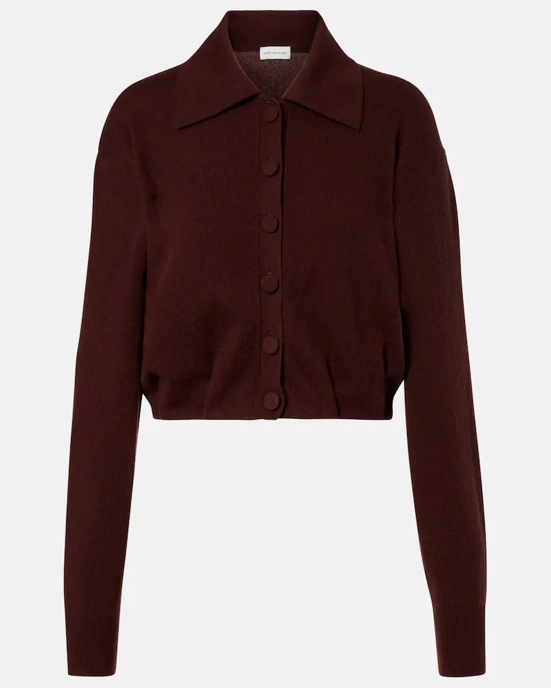 Dries van Noten Cardigan aus Kaschmir Braun