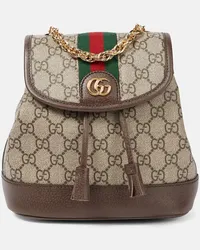 Gucci Rucksack Ophidia Medium GG aus Canvas Braun