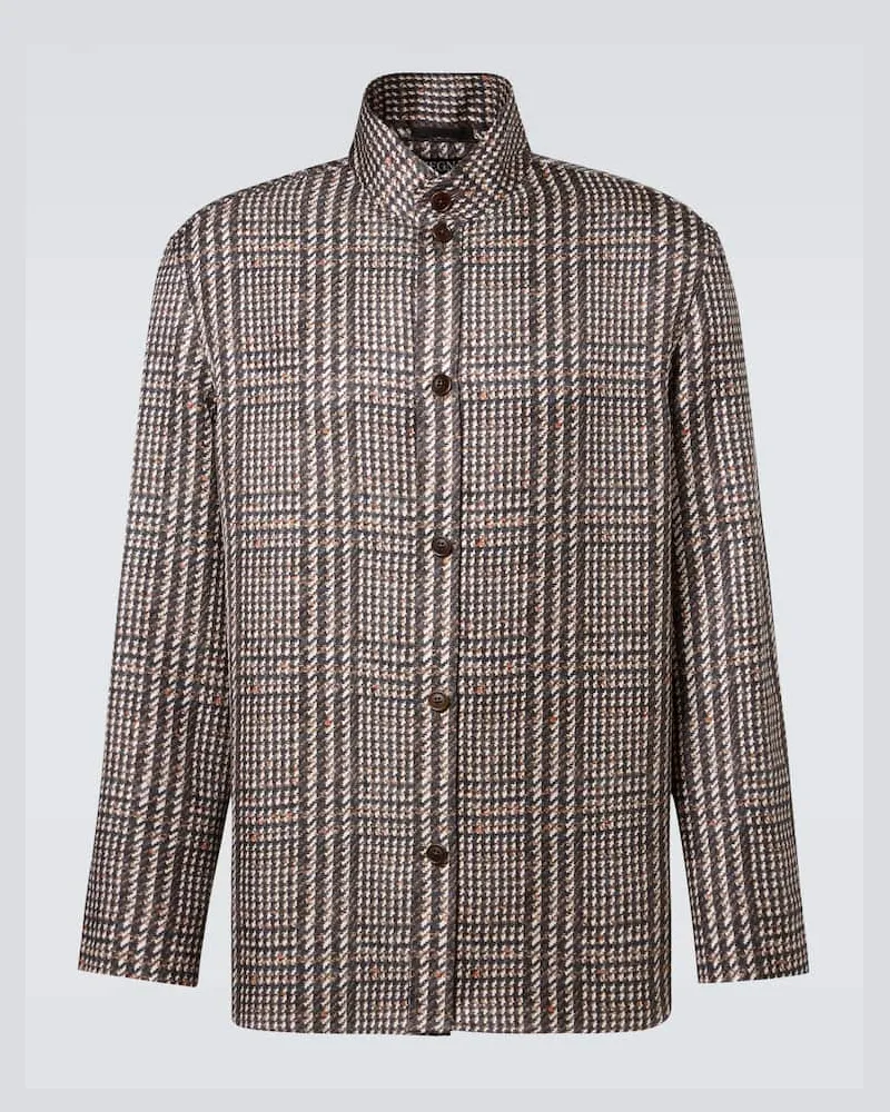 Ermenegildo Zegna Hemd aus Seide Multicolor