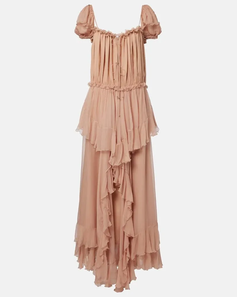 Chloé Chloé Robe aus Seide Rosa
