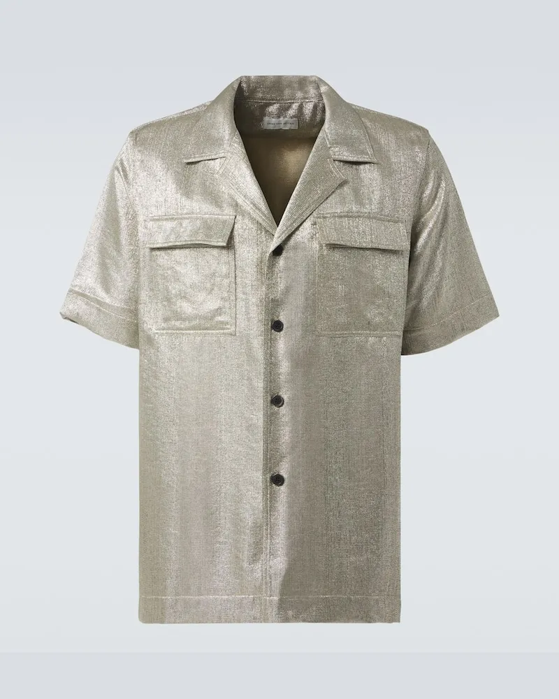 Dries van Noten Hemd Silber