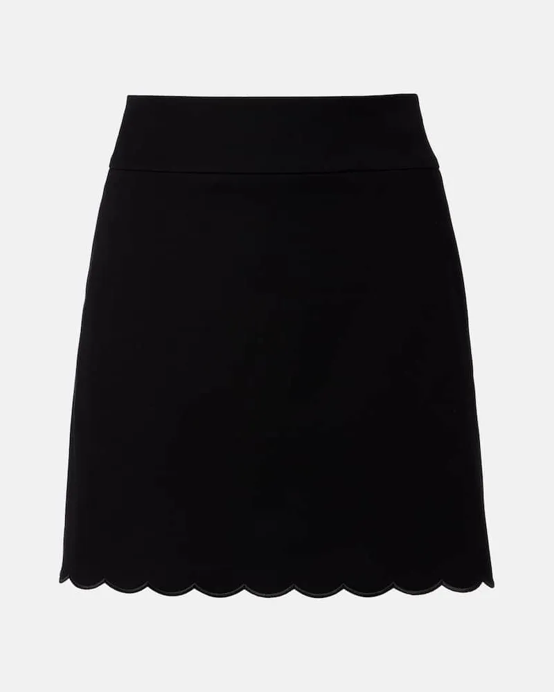 Chloé Chloé High-Rise-Minirock aus Baumwolle Schwarz