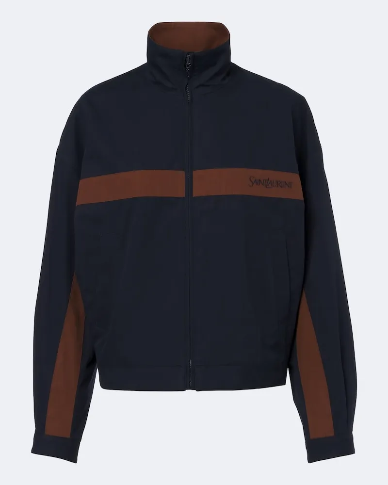 Saint Laurent Jacke aus Baumwolle Blau