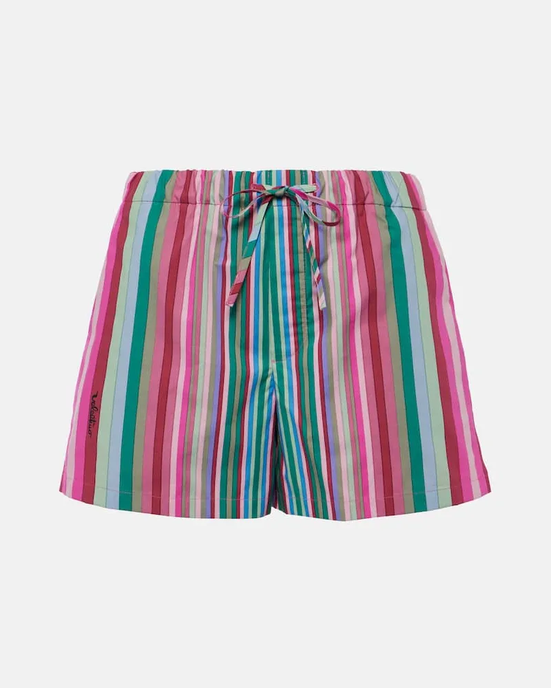 Valentino Garavani Shorts Rhombus 75 aus Baumwollpopeline Multicolor