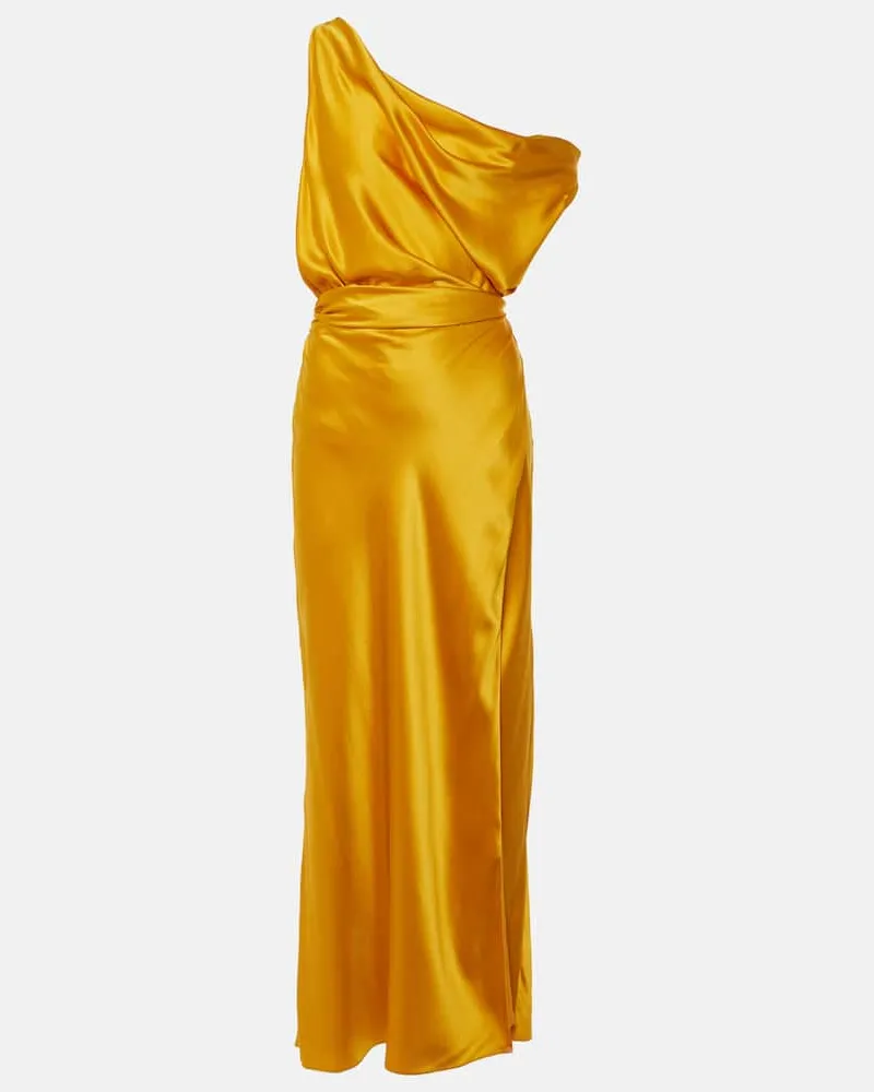 The Sei Robe aus Seidensatin Gelb