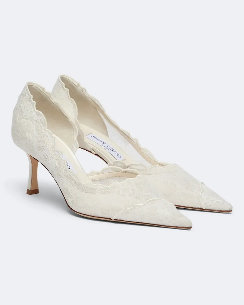 Jimmy Choo Bridal - Pumps Faiz aus Spitze Weiß