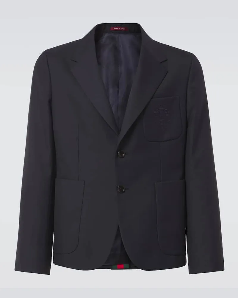 Gucci Blazer Gucci Liftboy aus Drill Schwarz