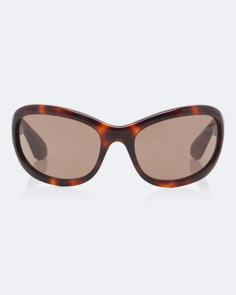 KHAITE X Oliver Peoples Oversize-Sonnenbrille 1967C Braun