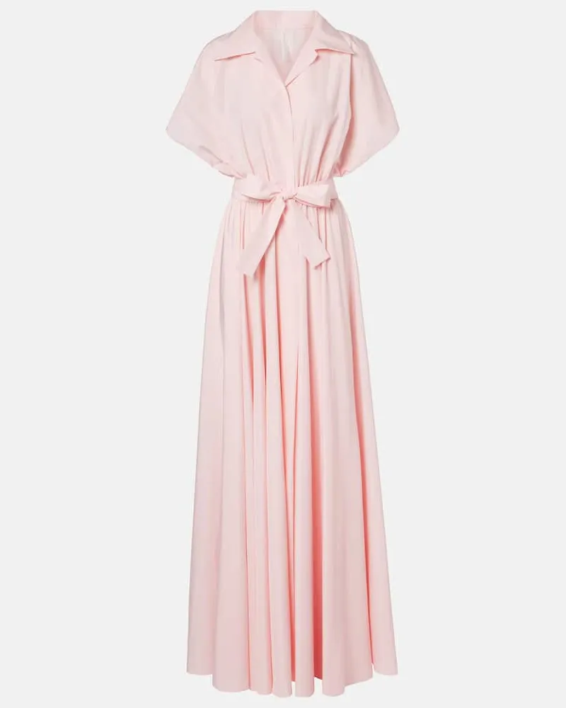 Norma Kamali Hemdblusenkleid Rosa