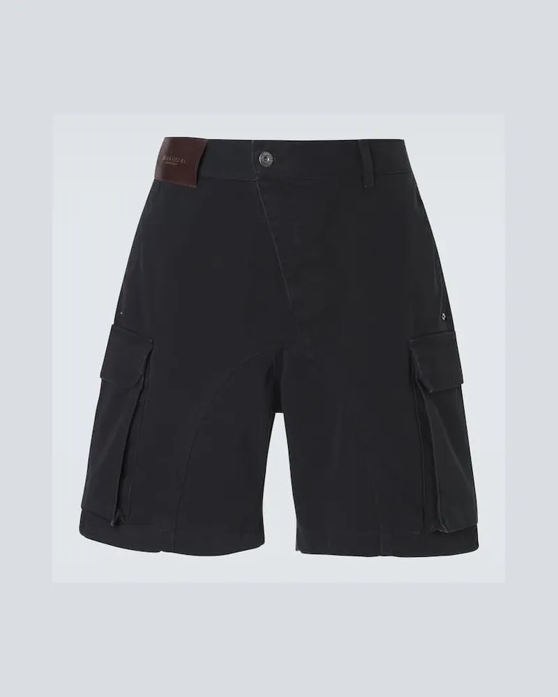 J.W.Anderson Shorts Twisted aus Baumwolle Schwarz