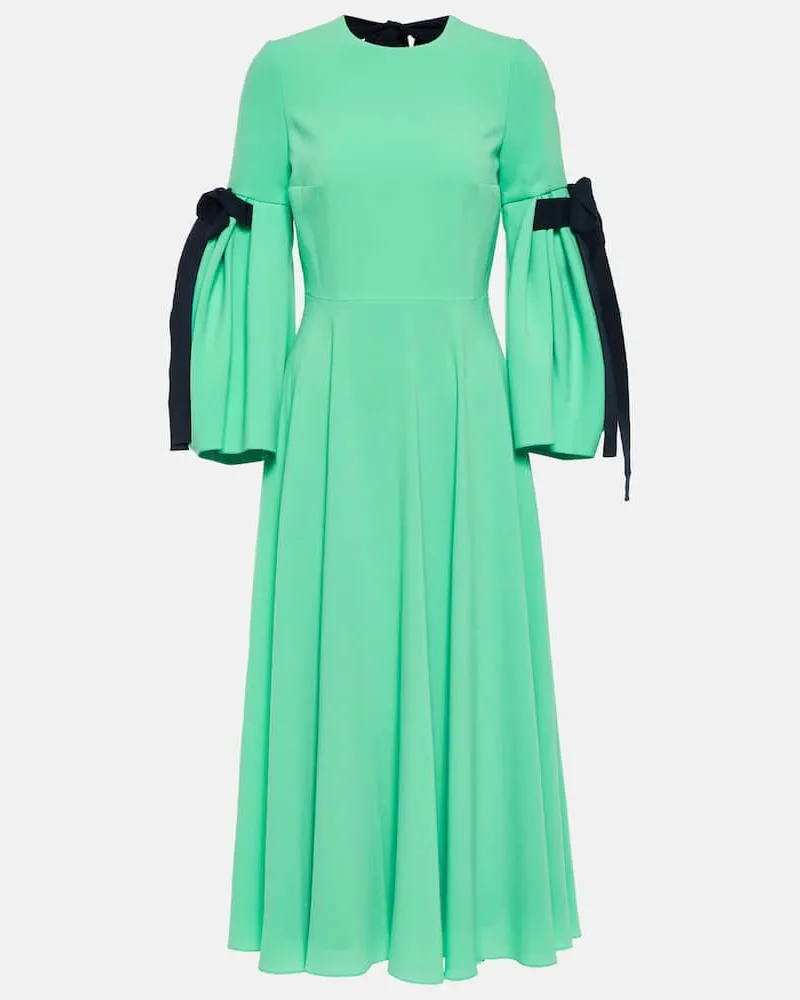 Roksanda Ilincic Midikleid Perdita aus Crêpe Grün