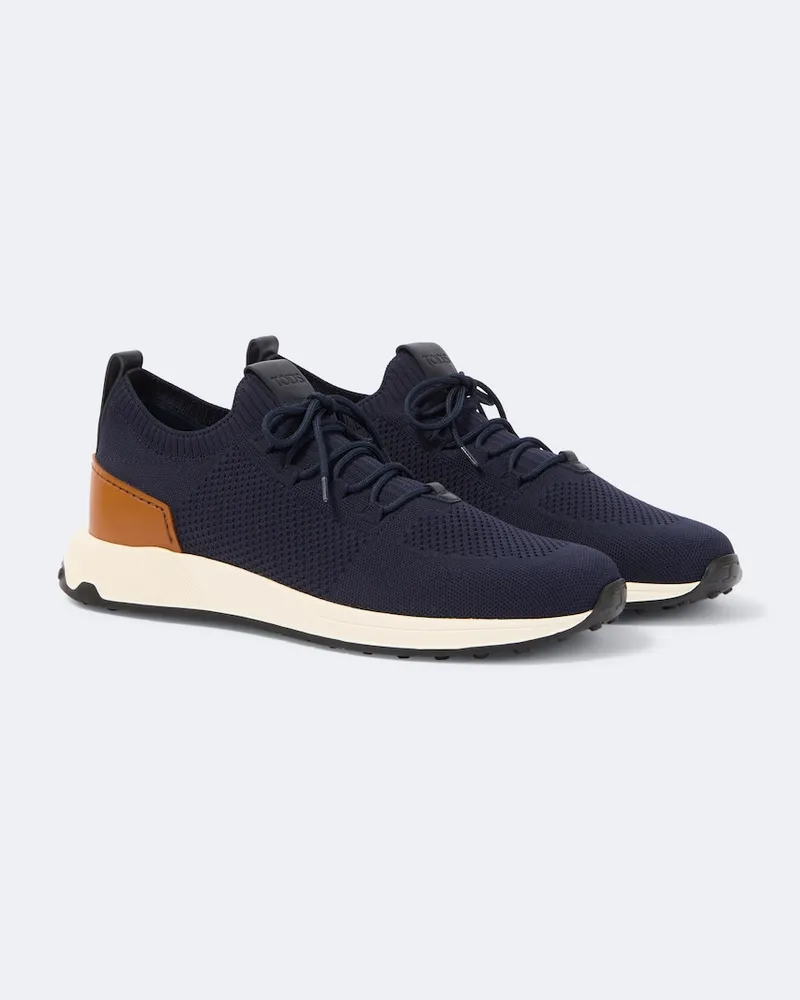 TOD'S Sneakers Calzino mit Leder Blau