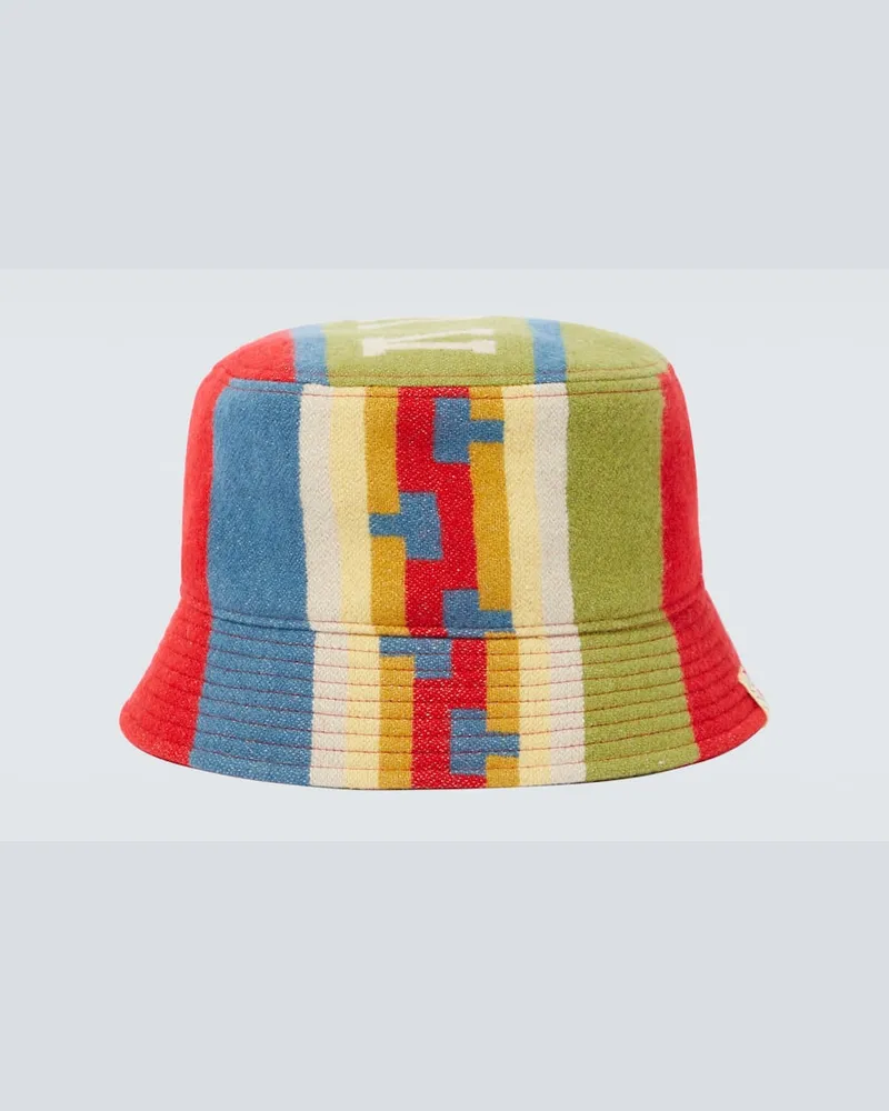 Visvim Hut Dome aus Wolle, Leinen und Baumwolle Multicolor