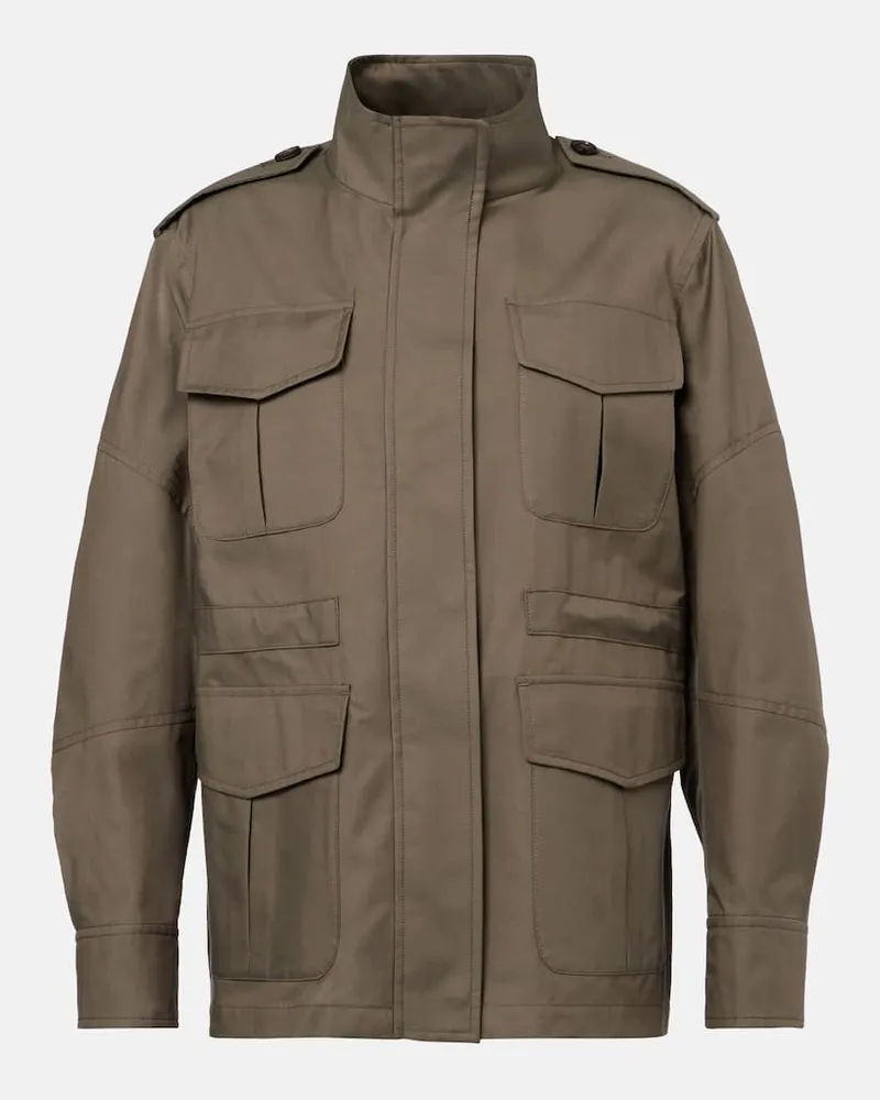 Max Mara Jacke Leila aus Twill Braun