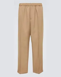 Jil Sander Hose aus Woll-Gabardine Beige