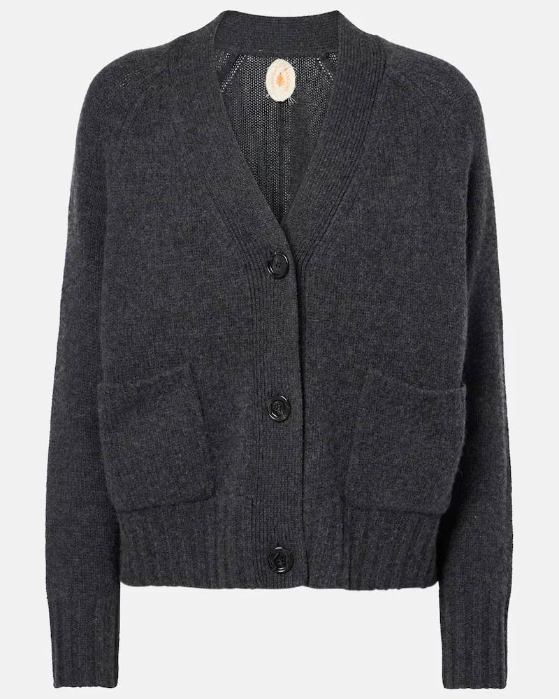 Jardin des Orangers Cardigan aus Wolle und Kaschmir Grau