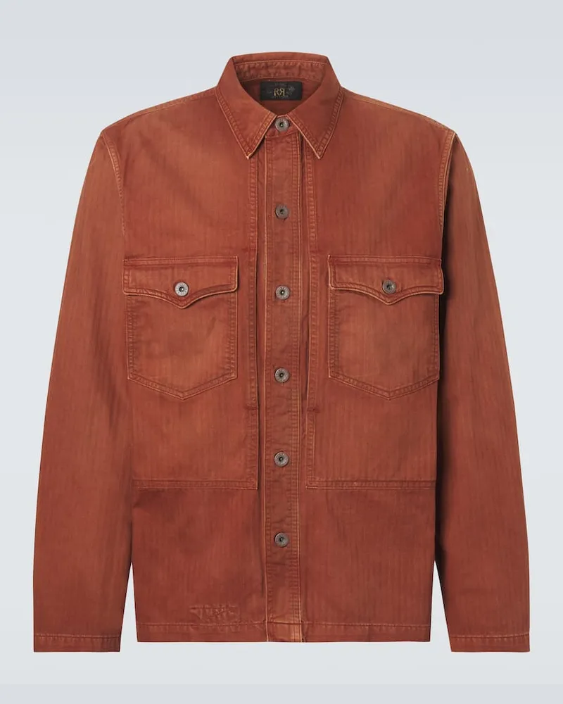 RRL Hemdjacke aus Denim Orange