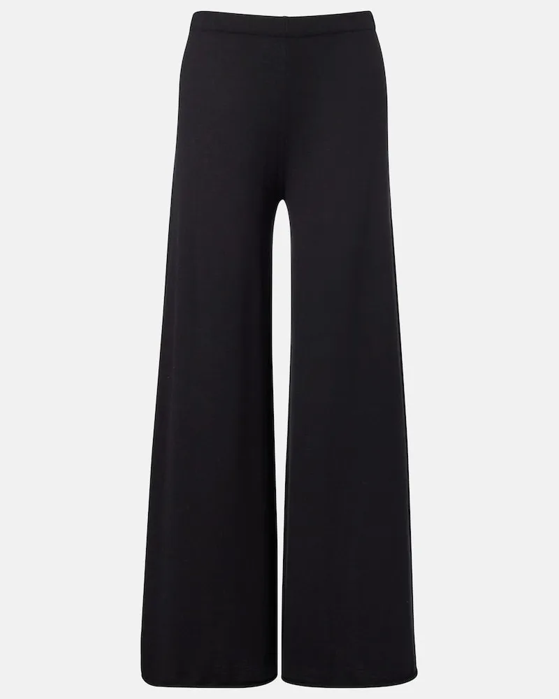 Lisa Yang Hose Ainsley aus Baumwolle und Kaschmir Schwarz