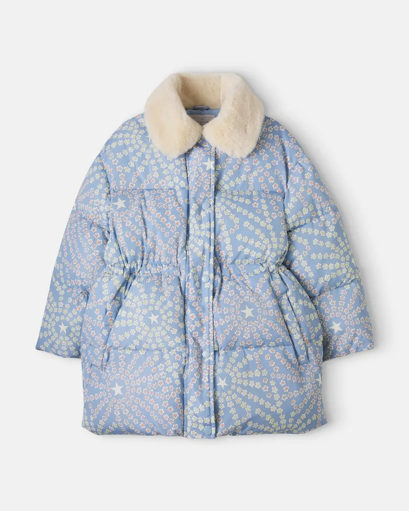 Stella McCartney Kids Wattierte Jacke Blau
