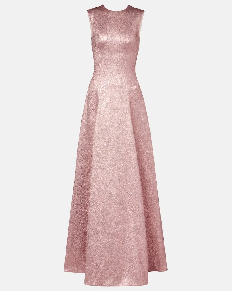 EMILIA WICKSTEAD Robe Nodin aus Cloqué Rosa