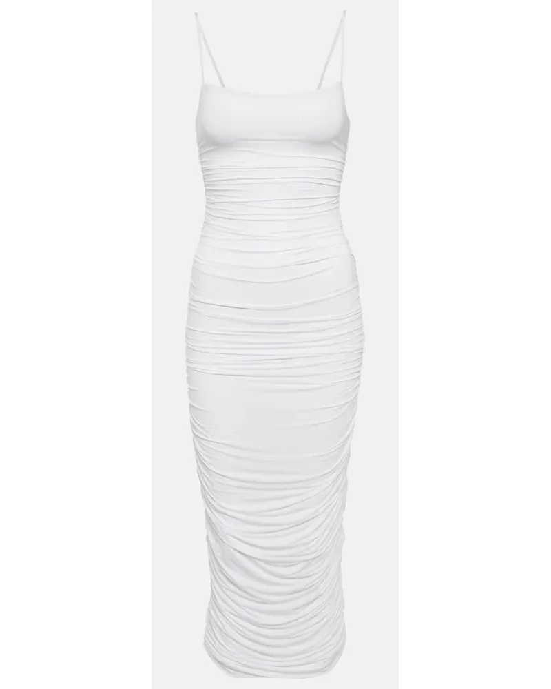 WARDROBE.NYC Slipdress aus Jersey Weiss