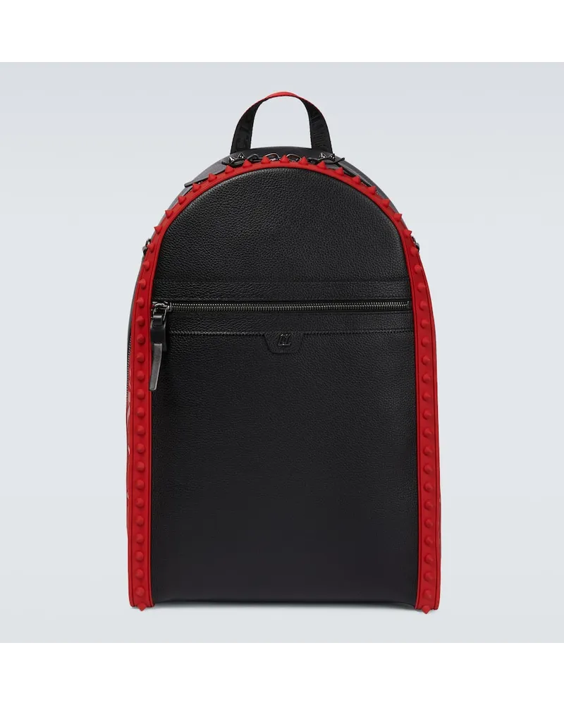 Christian Louboutin Rucksack Backparis mit Leder Schwarz