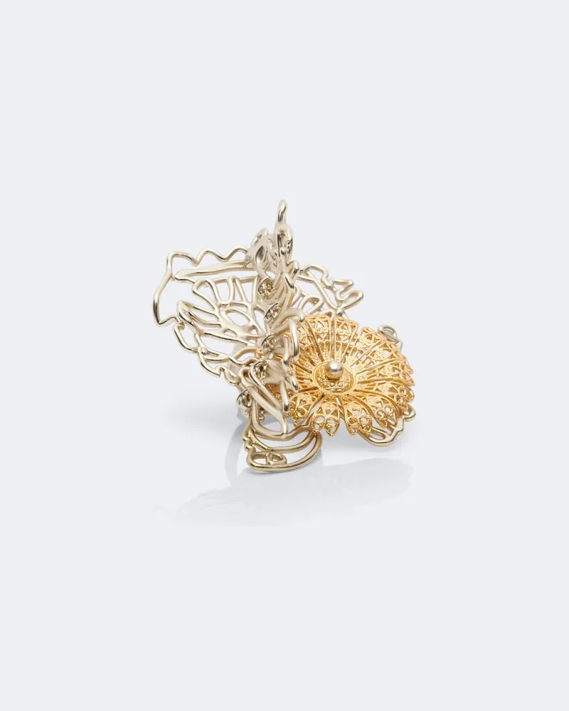 Dries van Noten Verzierter Ring Gold