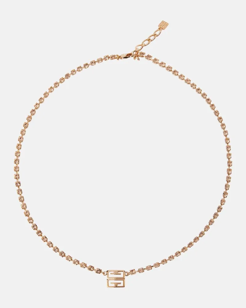 Givenchy Halskette 4G mit Kristallen Pink