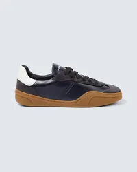 Acne Studios Sneakers aus Leder mit Veloursleder Grau