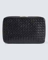 Bottega Veneta Reise-Etui Intrecciato Small Schwarz