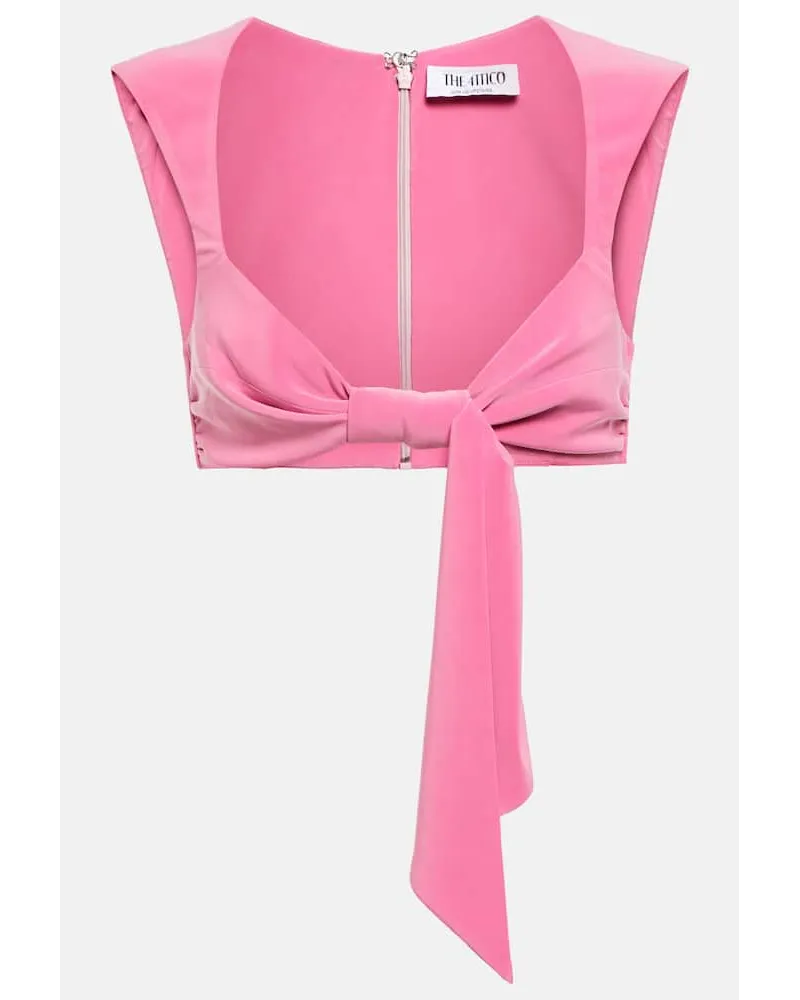 ATTICO Cropped-Top aus Jersey Pink