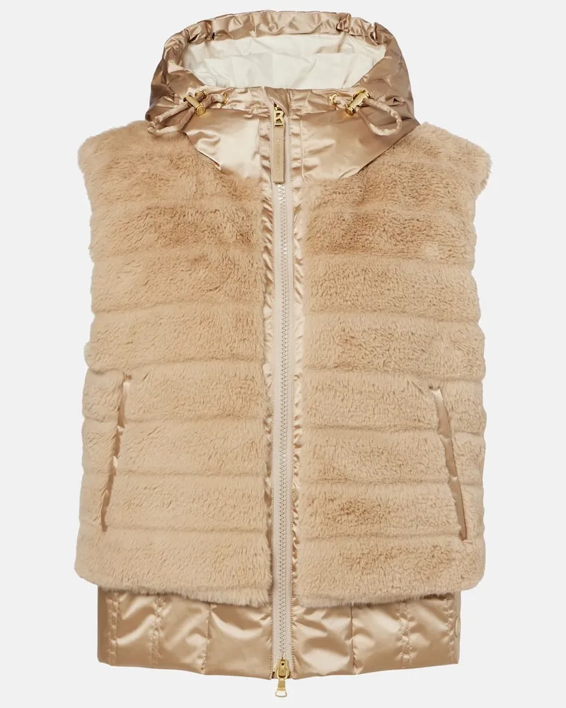 Bogner Daunenweste Yumi aus Faux Fur Beige