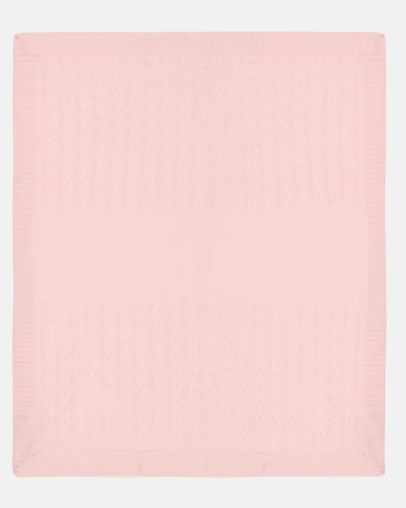 Loro Piana Decke aus Kaschmir Rosa