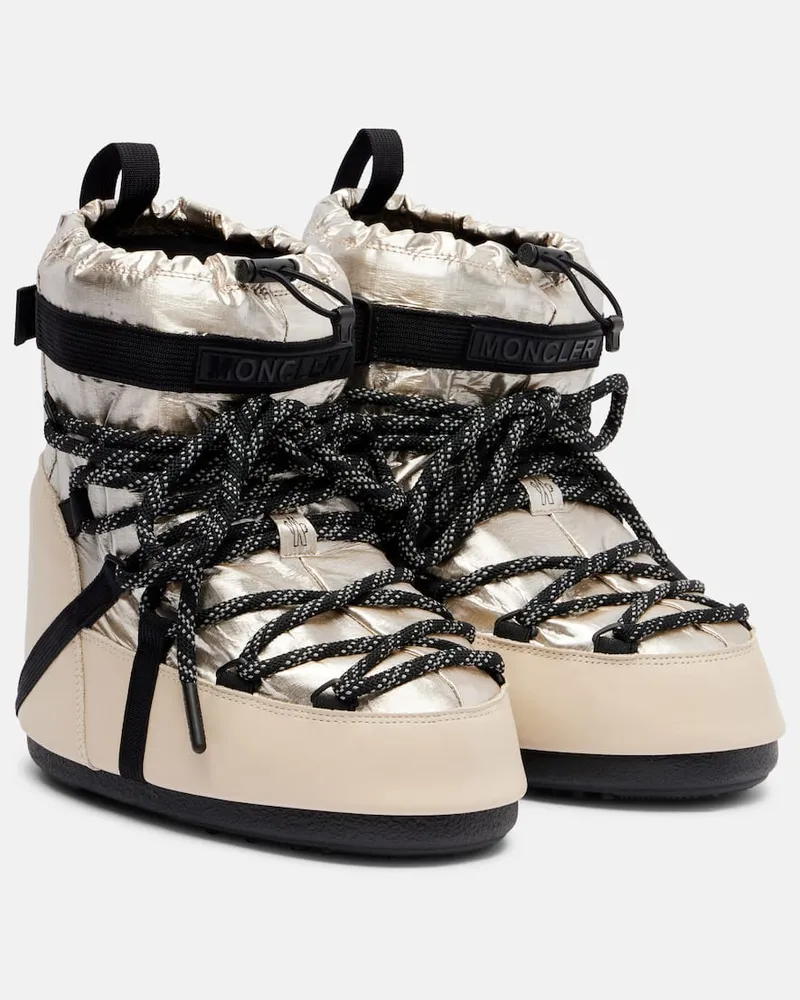 Moncler X Moon Boot Schneestiefel Icon Low Gold