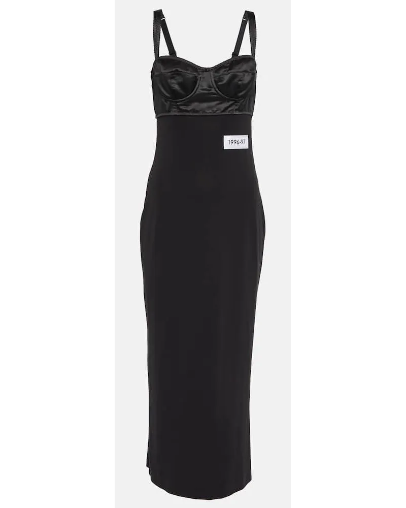 Dolce & Gabbana X Kim Kardashian Midikleid Schwarz