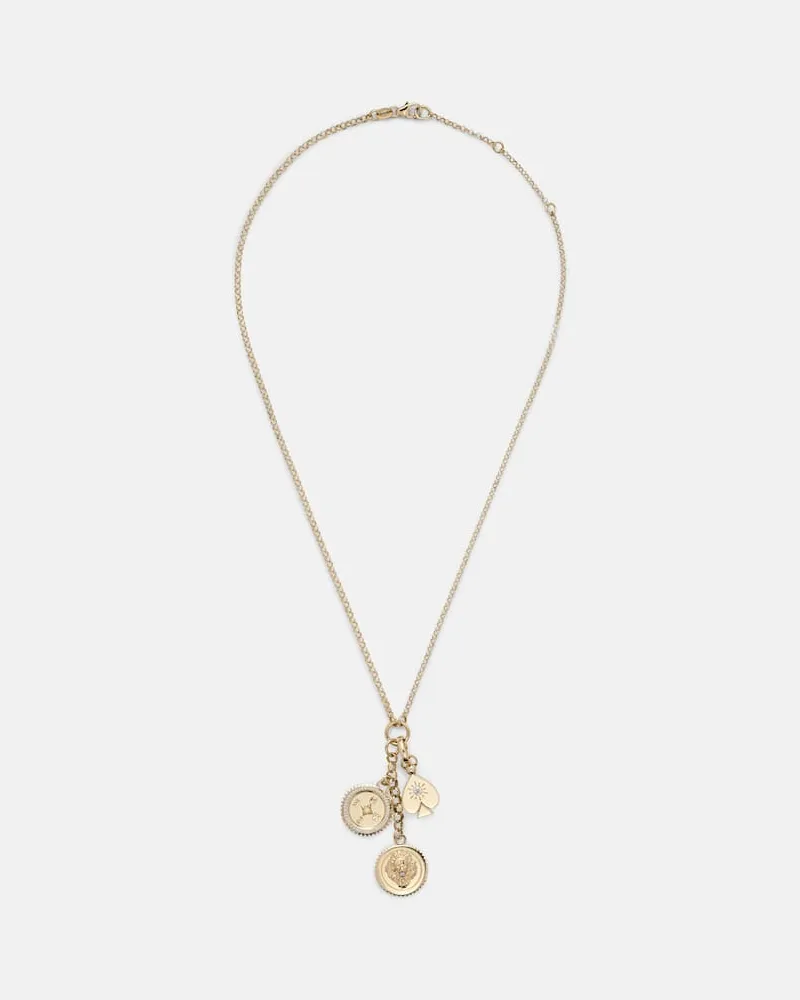FOUNDRAE Halskette aus 18kt Gelbgold mit Diamanten Gold