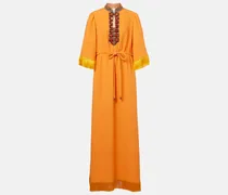 Bestickte Robe aus Cady Couture