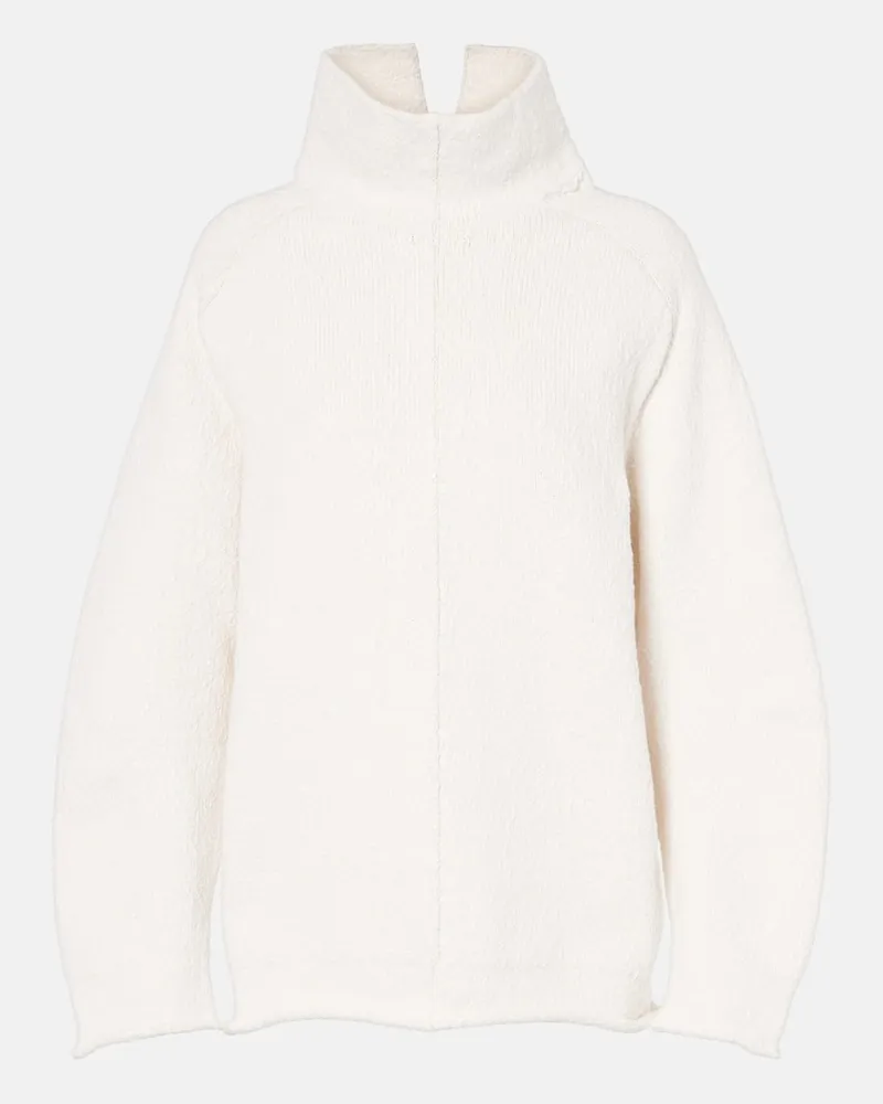 Bottega Veneta Pullover aus Baumwolle Weiß