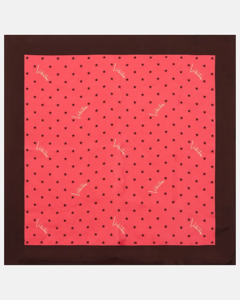 Valentino Garavani Tuch aus Seiden-Twill Rosa