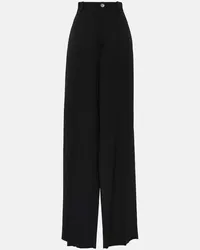 Balenciaga Weite Hose Hybrid Tailoring aus Wolle Schwarz