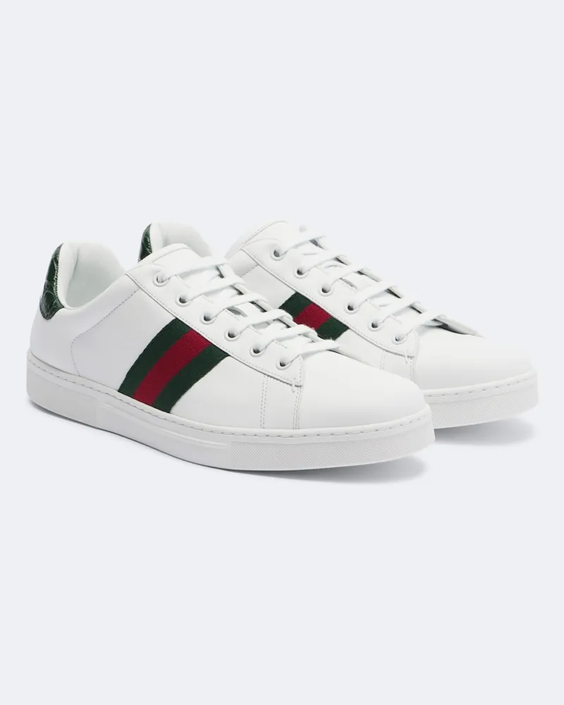 Gucci Sneakers Ace aus Leder Weiß