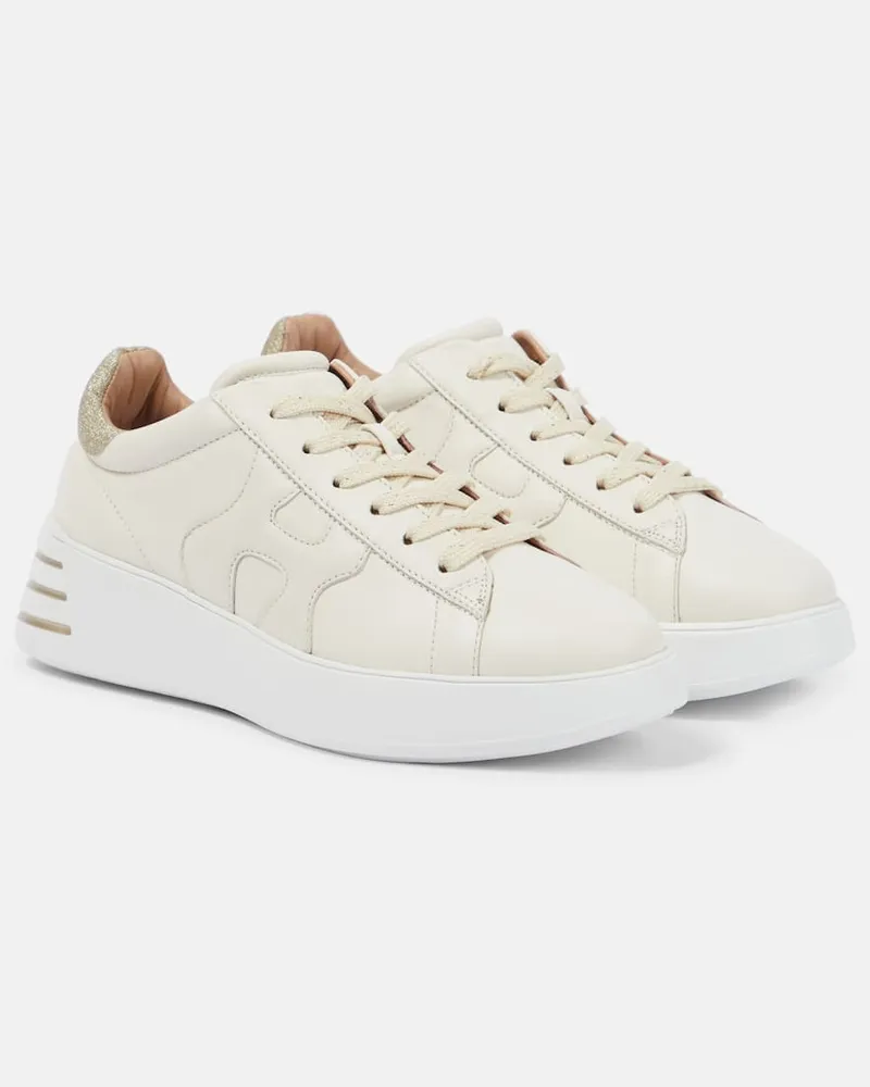 Hogan Sneakers Rebel aus Leder Weiß