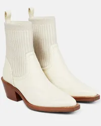 Chloé Chloe Ankle Boots Nellie aus Leder Weiss