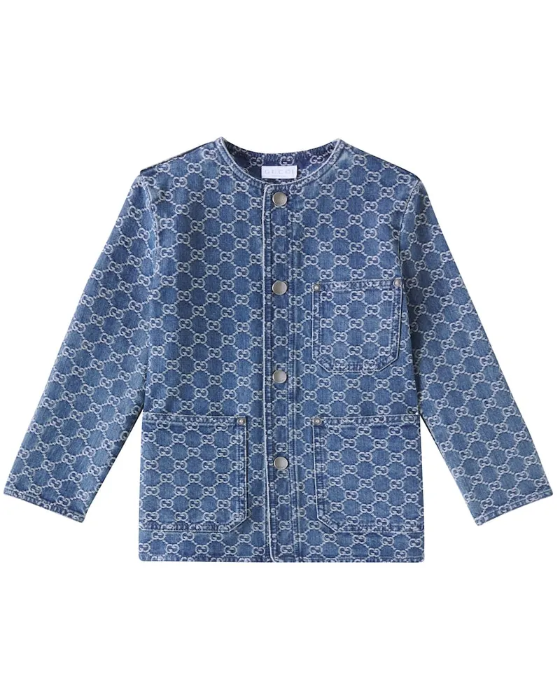 Gucci Jeansjacke GG Blau
