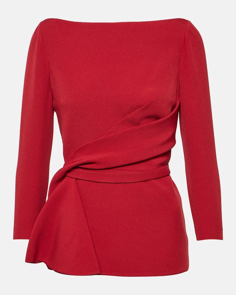 Safiyaa Bluse Burgunderrot